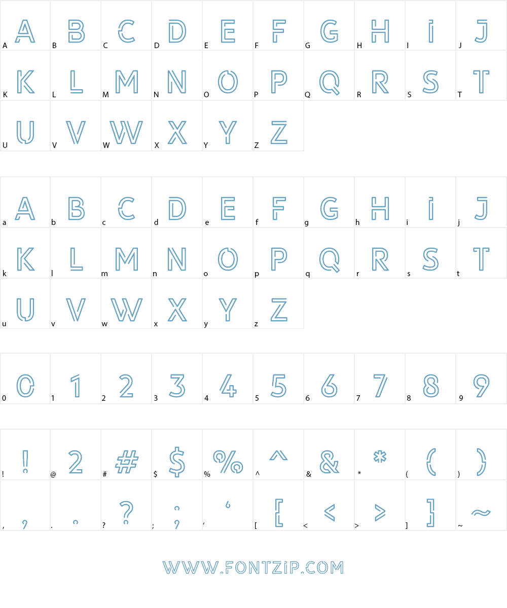 LIBRARY 3 AM Font Character